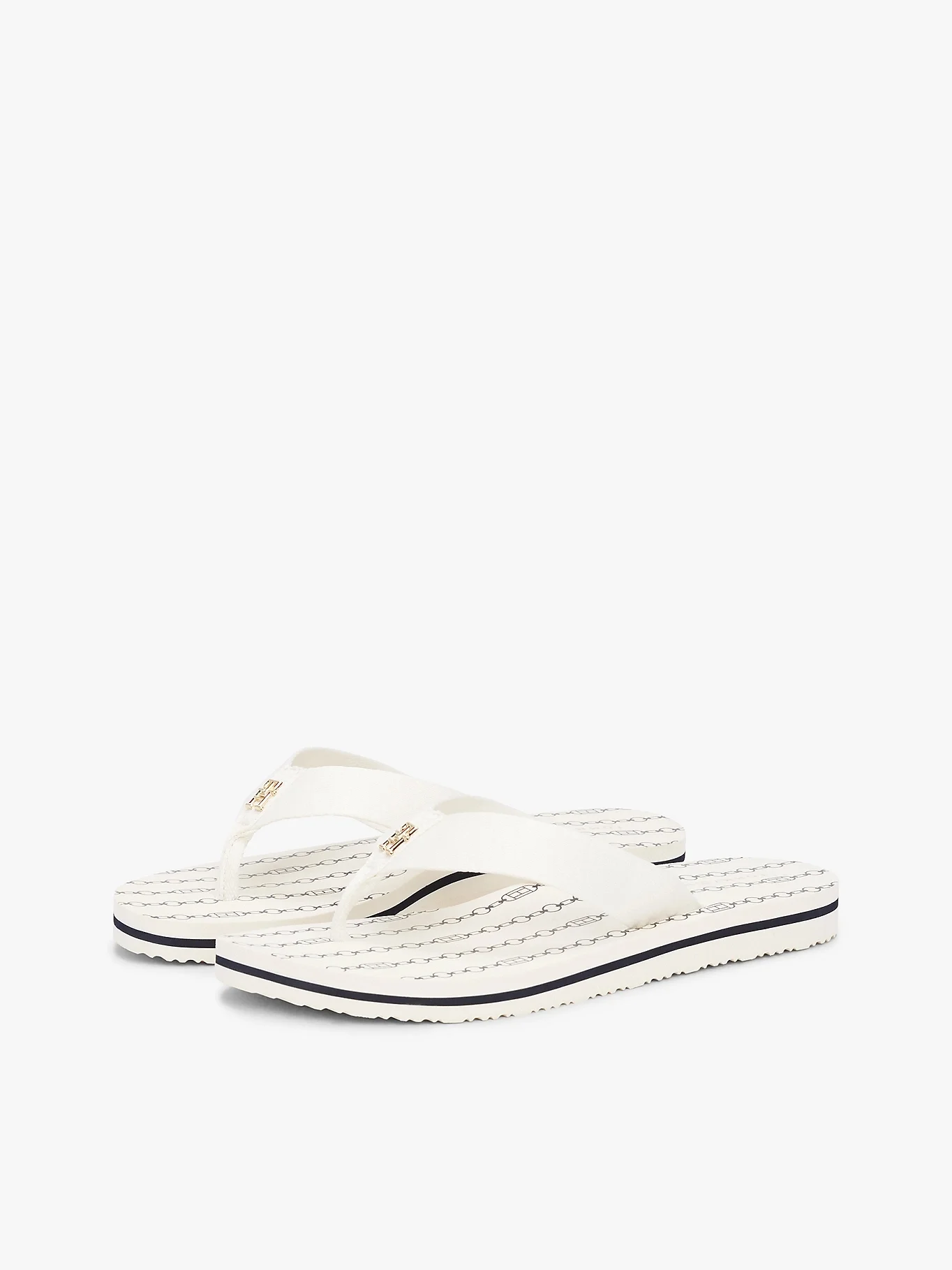 TOMMY HILFIGER Giày Nữ TH Chain Print Beach Sandal