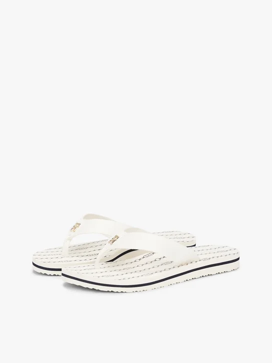 TOMMY HILFIGER Giày Nữ TH Chain Print Beach Sandal
