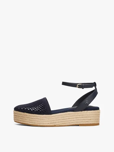 TOMMY HILFIGER Giày Nữ Knit Mesh Espadrille Platform