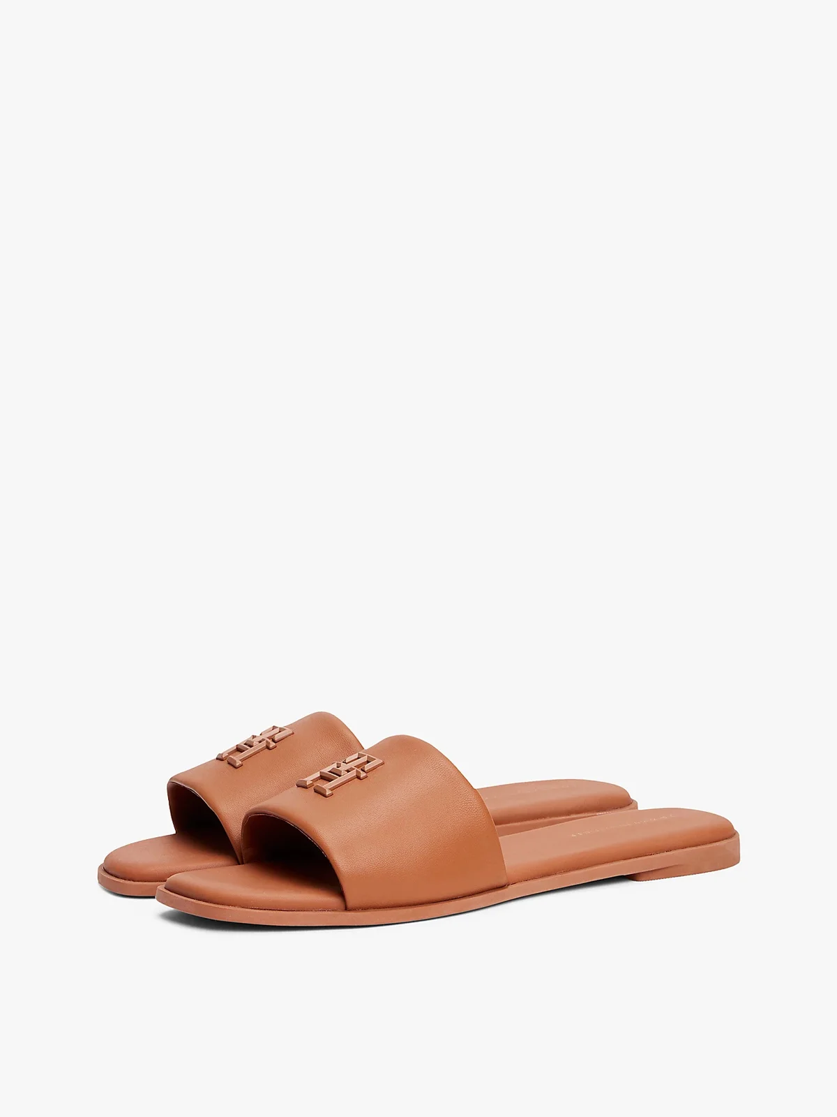 TOMMY HILFIGER Dép Nữ TH Logo Hardware Leather Mule