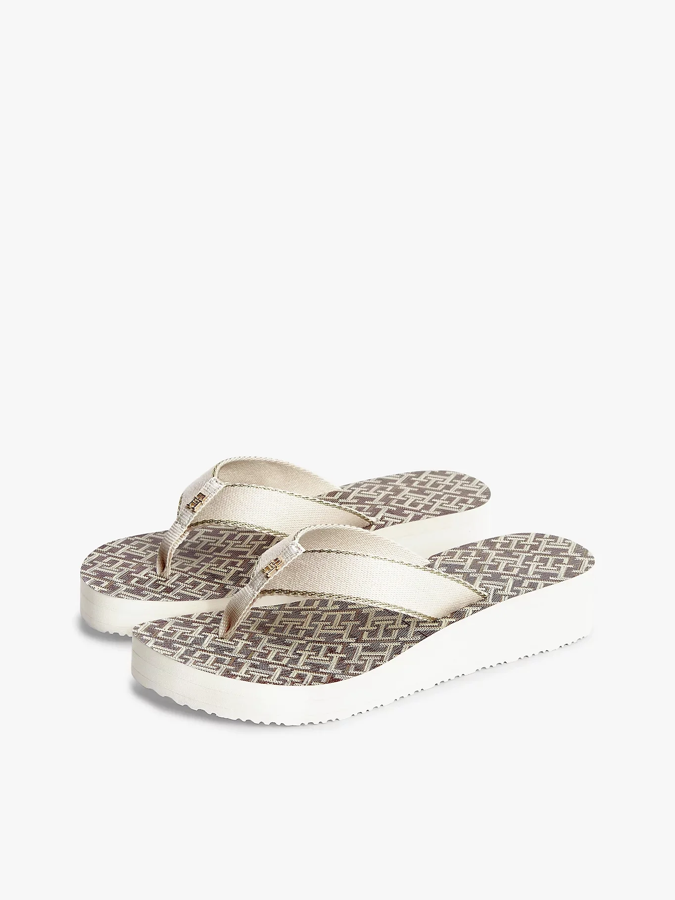 TOMMY HILFIGER Dép Nữ TH Monogram Mid Wedge Sandal