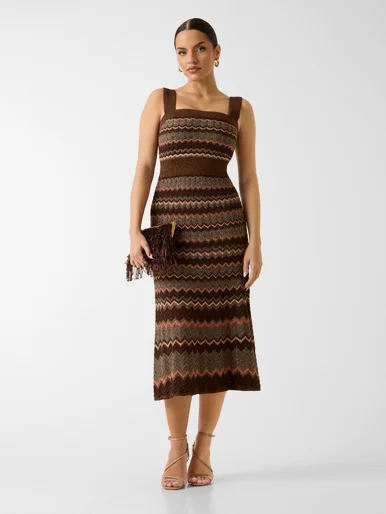 GUESS MARCIANO Đầm Nữ - Suki Sl Squared Neck Swtr Dres
