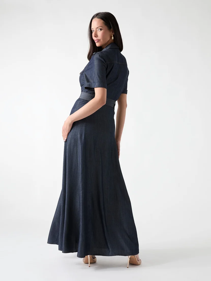 GUESS MARCIANO Đầm Nữ - Katie Buttoned Long Dress
