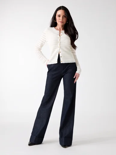 GUESS MARCIANO Áo Len Nữ - Carol Ls Swtr Cardigan