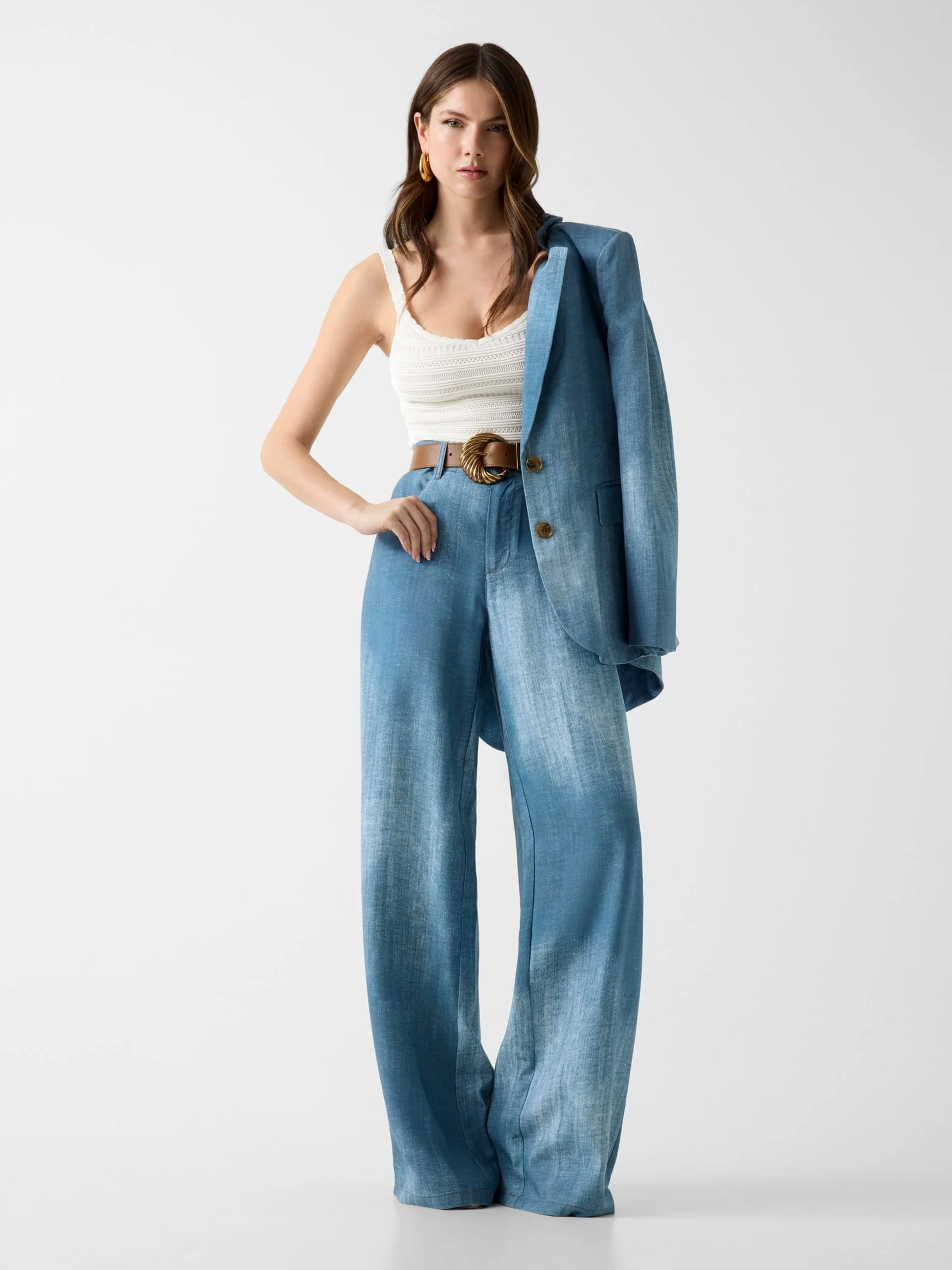 GUESS MARCIANO Áo Ba Lỗ Len Nữ - Carol Sl Swtr Top