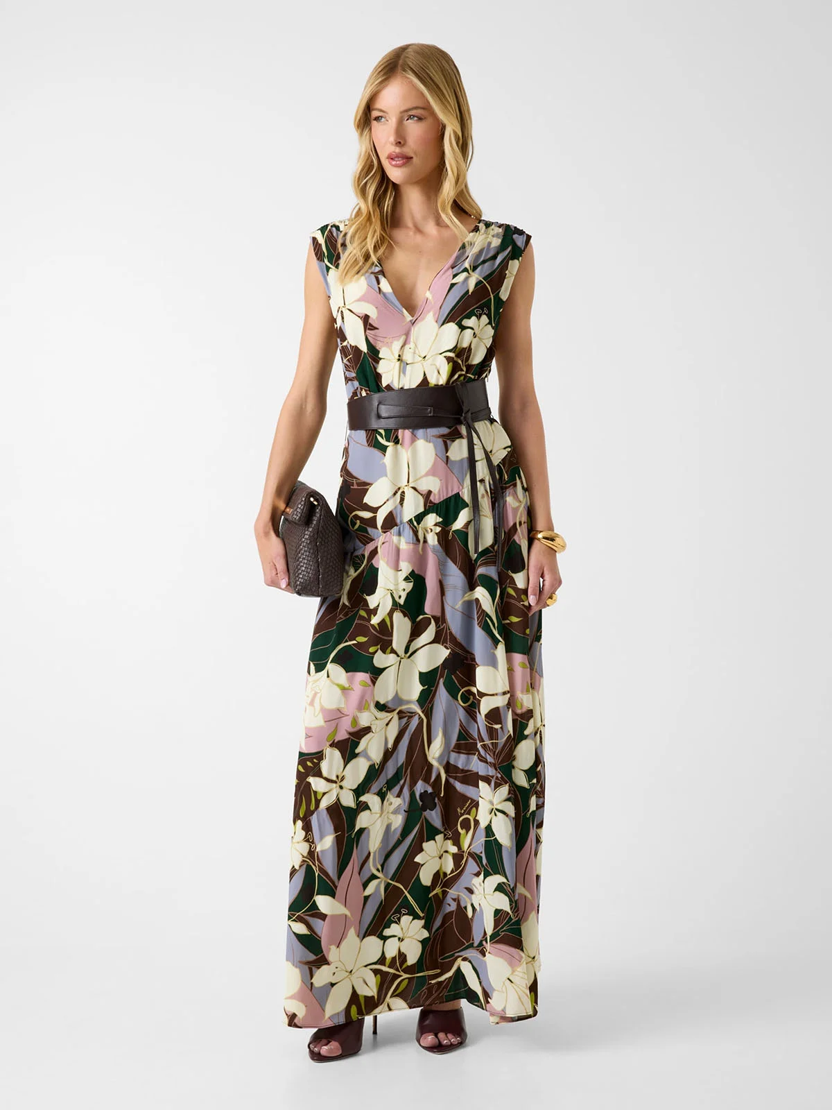 GUESS MARCIANO Đầm Nữ - Samira Sl Long Dress