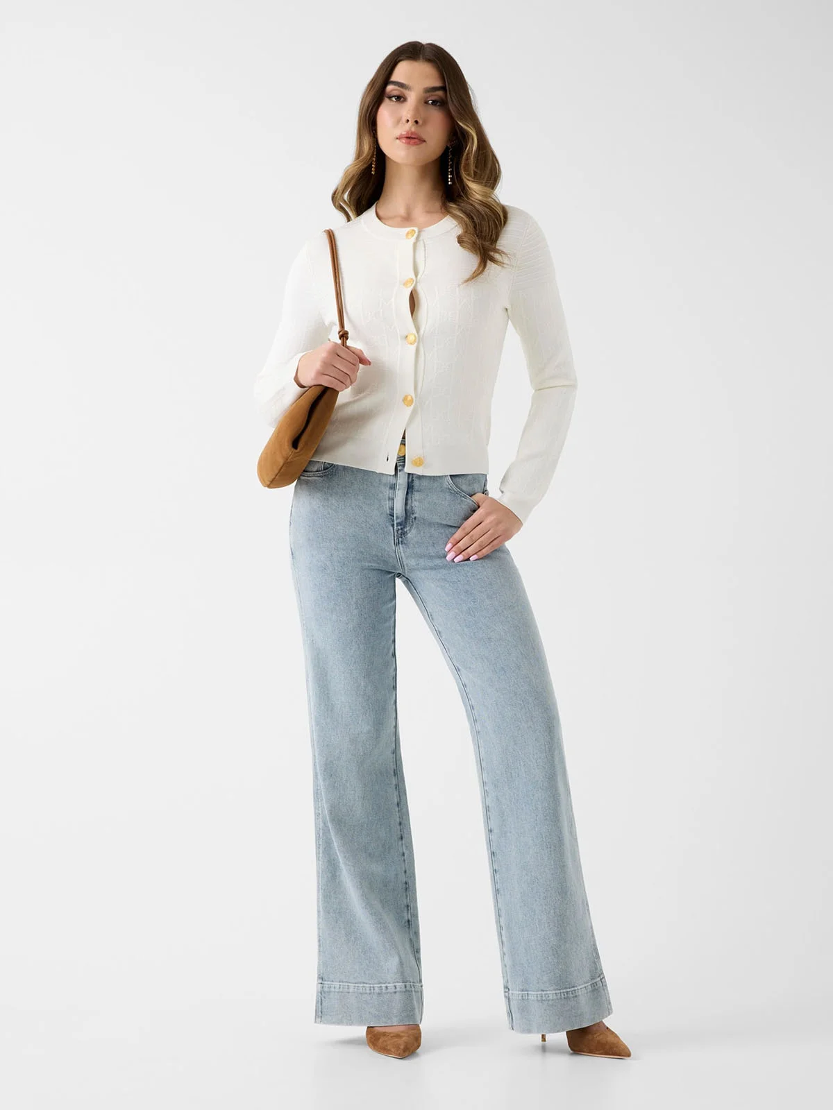 GUESS MARCIANO Áo Cardigan Nữ - Yamna Cn Cardi Swtr