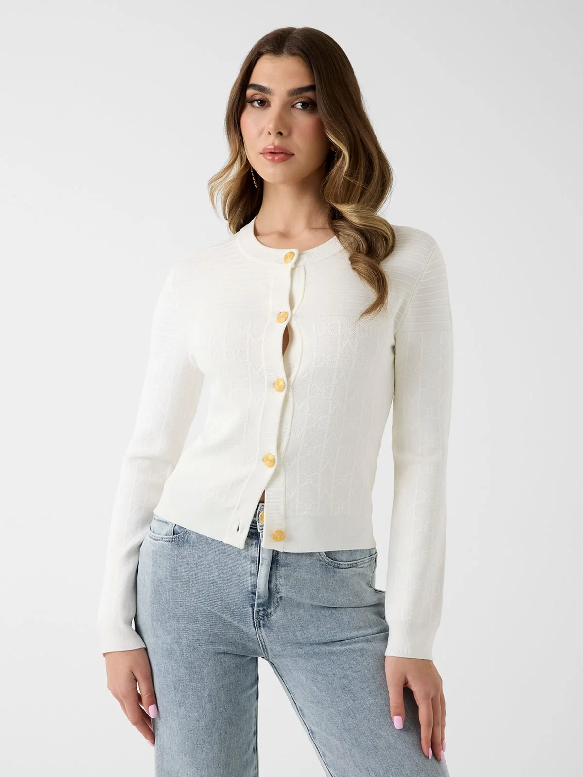 GUESS MARCIANO Áo Cardigan Nữ - Yamna Cn Cardi Swtr