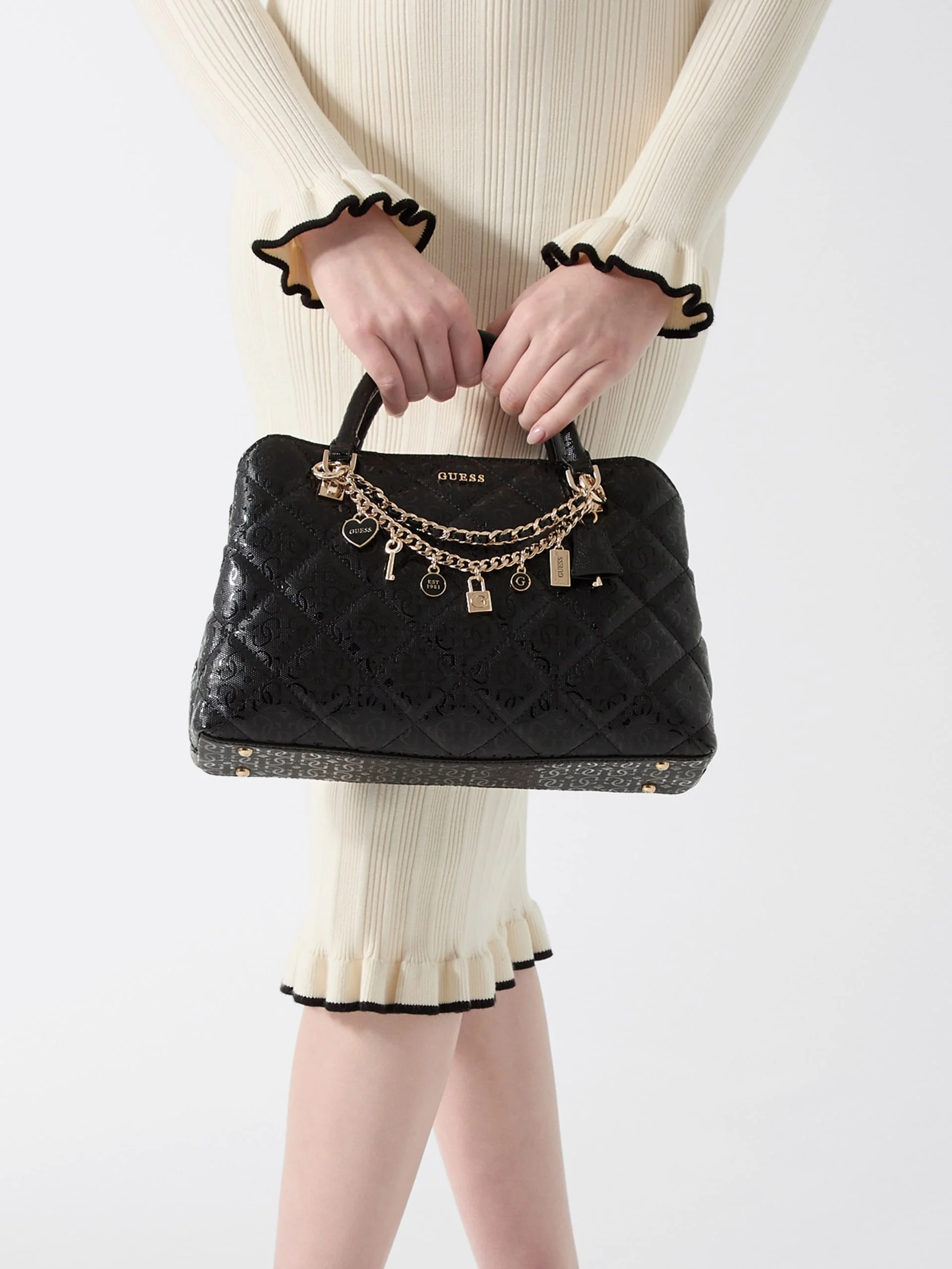 GUESS HANDBAG Túi Xách Nữ - Libby 2 Comp Satchel