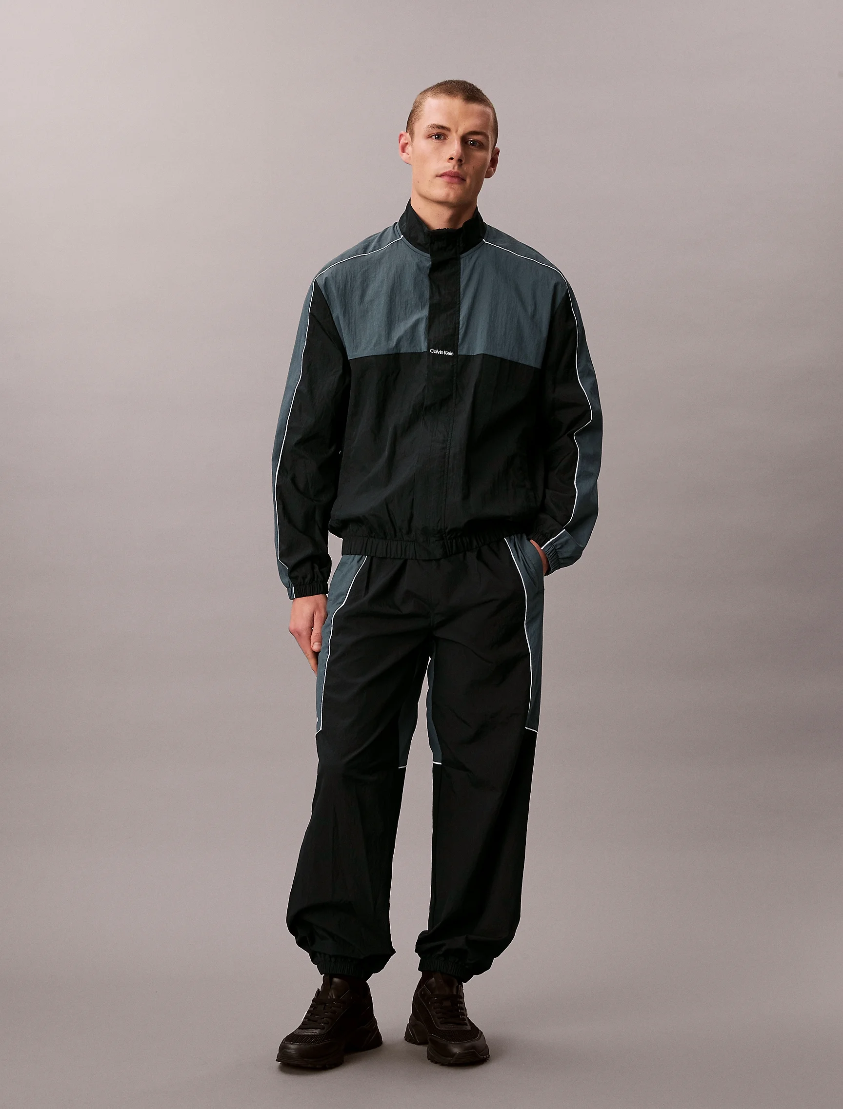 CK SPORT Áo Khoác Thể Thao Nam Colorblock Fz Jacket