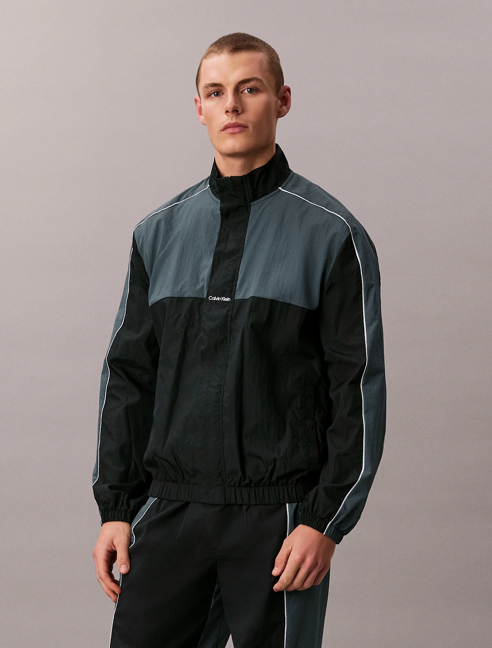 CK SPORT Áo Khoác Thể Thao Nam Colorblock Fz Jacket