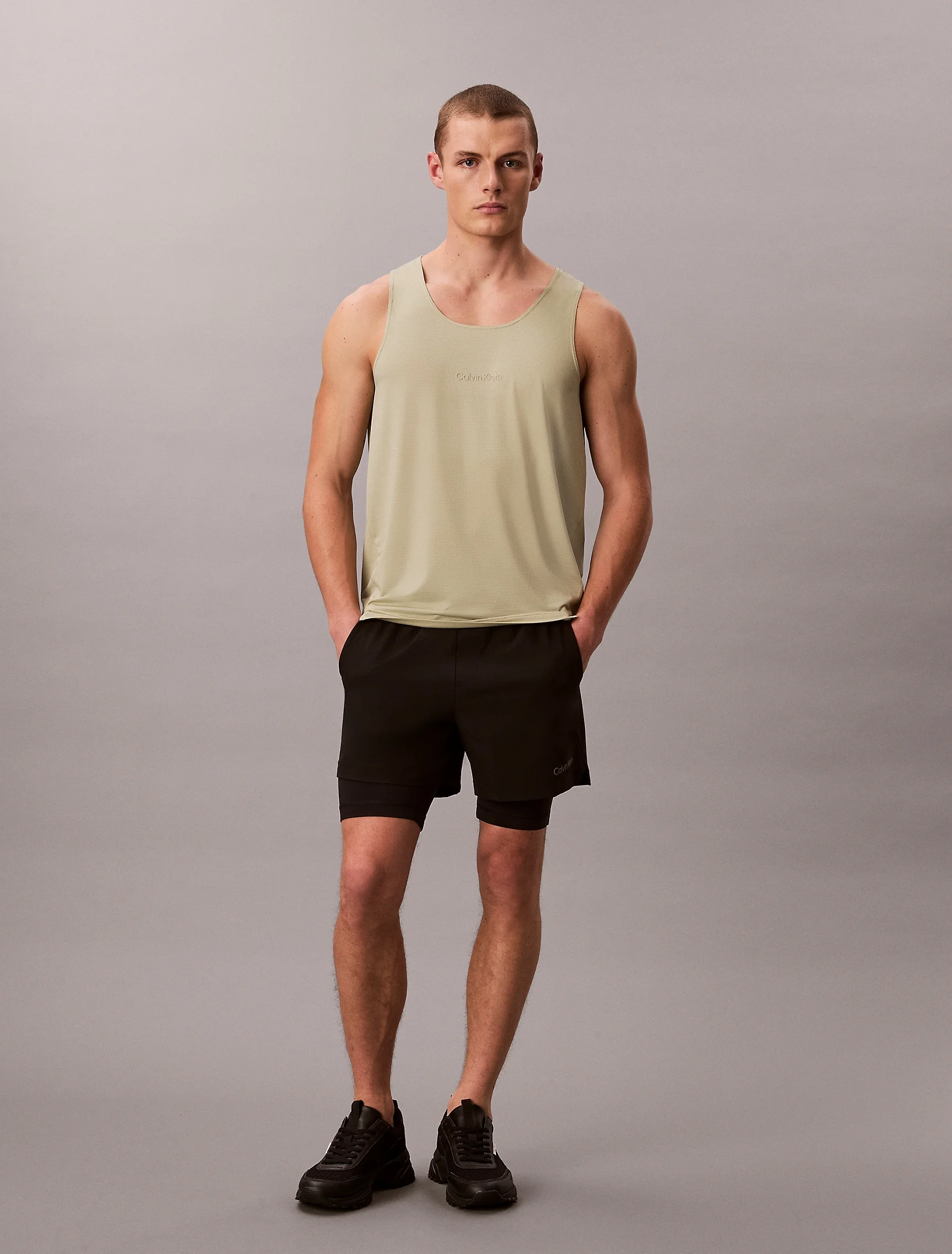 CK SPORT Quần Ngắn Thể Thao Nam Woven 2-In-1 Short