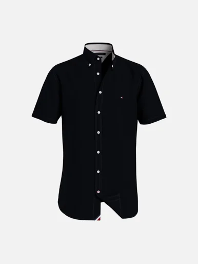 TOMMY HILFIGER Áo Sơ Mi Nam Tay Ngắn WCC Class Flex Poplin RF SHT S