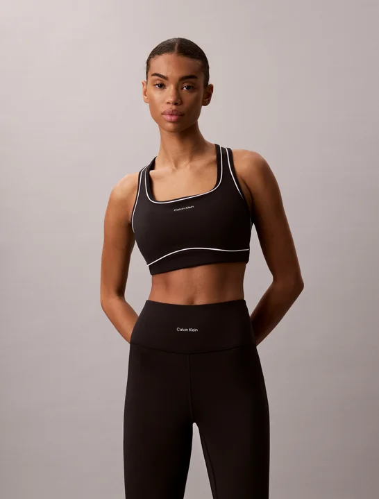 CK SPORT Áo Bra Thể Thao Nữ Icon Sport Piping Bra