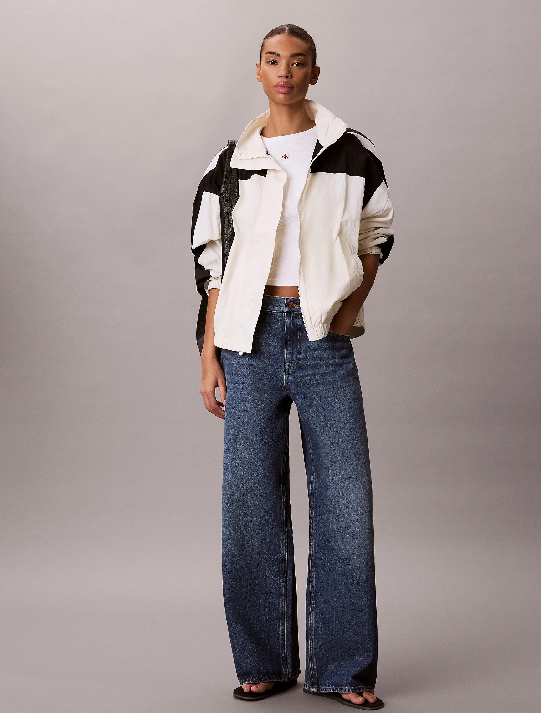 CK SPORT Áo Khoác Thể Thao Nữ Icon Sport Track Jacket