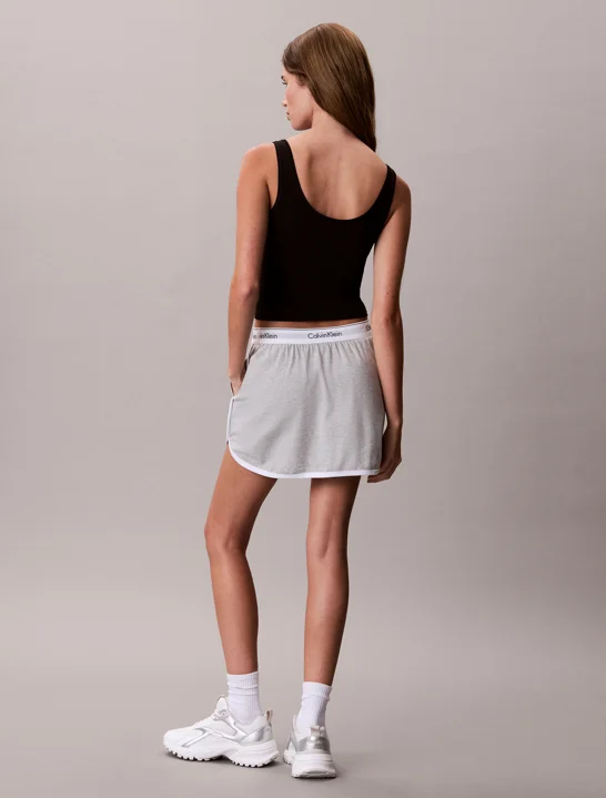 CK SPORT Chân Váy Thể Thao Nữ Cotton Skort With Edge Binding