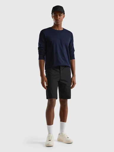 UNITED COLORS OF BENETTON Quần Ngắn Nam Chino Bermudas In Stretch Cotton