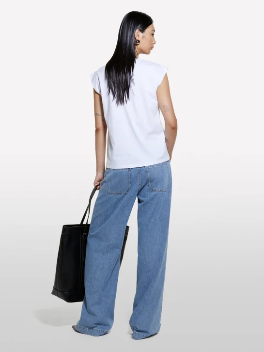 SISLEY Áo Thun Ngắn Tay Nữ Women T-Shirt