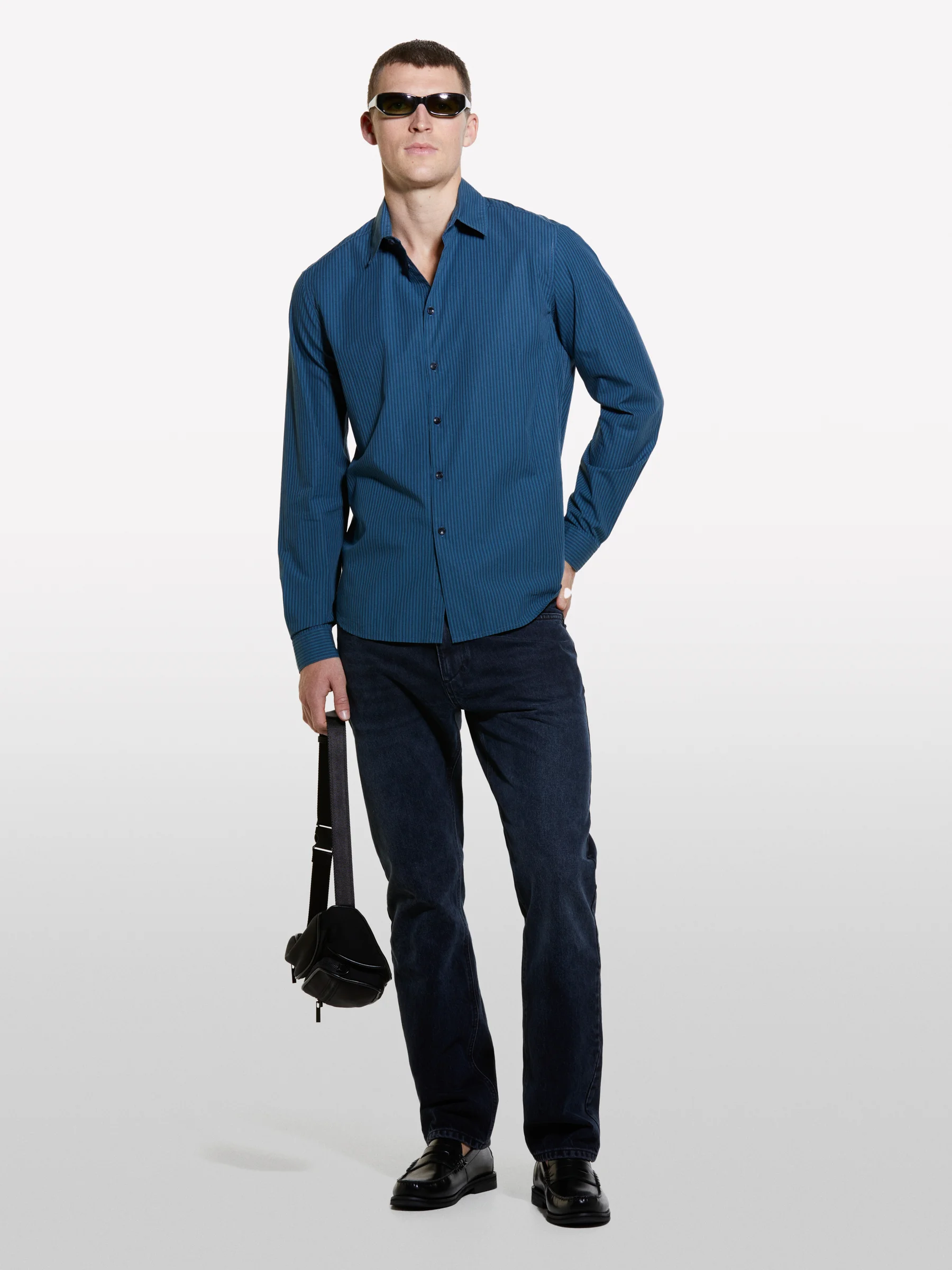 SISLEY Áo Sơ Mi Dài Tay Nam Men Shirt