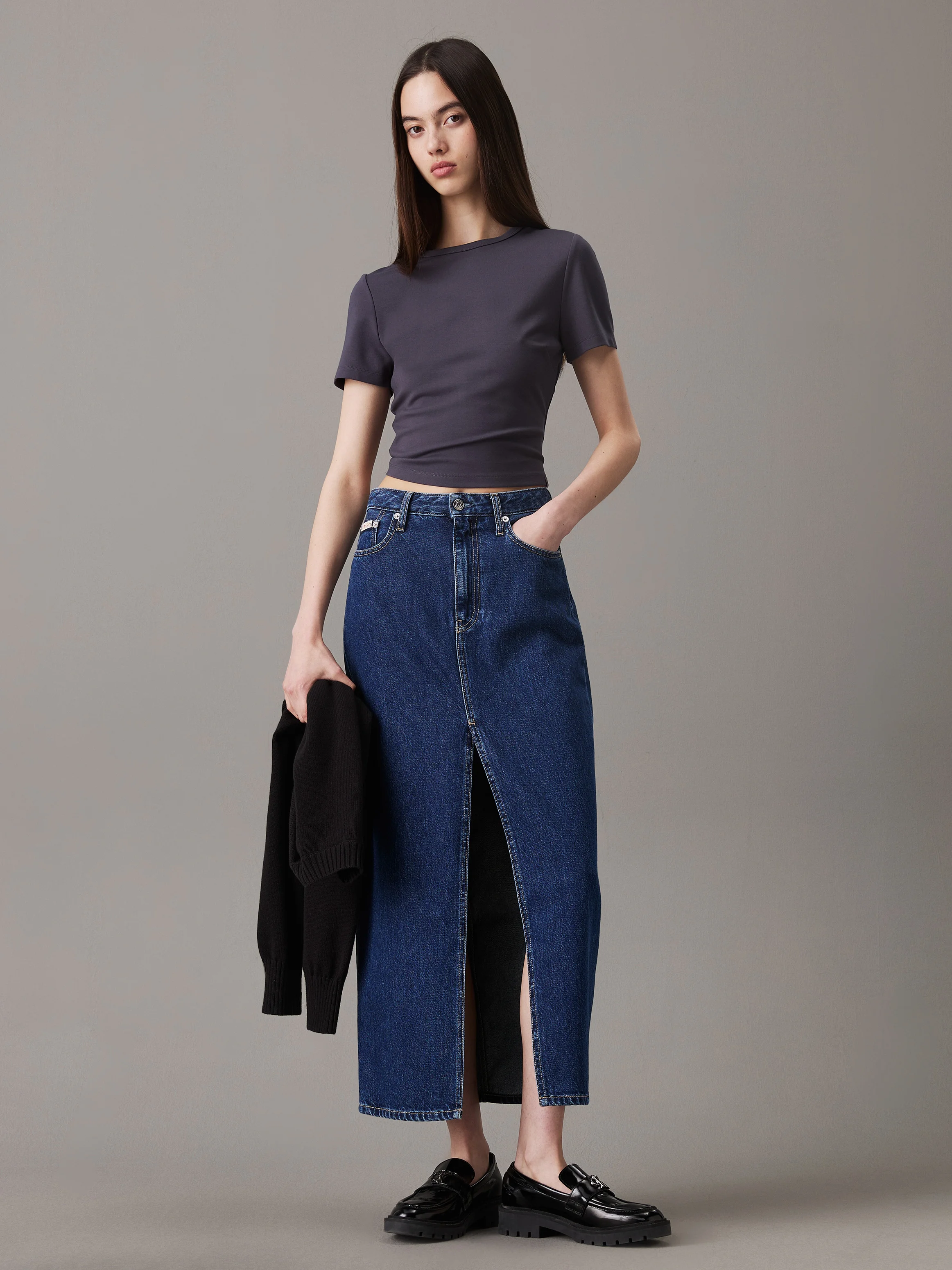 CK JEANS Chân Váy Nữ Maxi Fit
