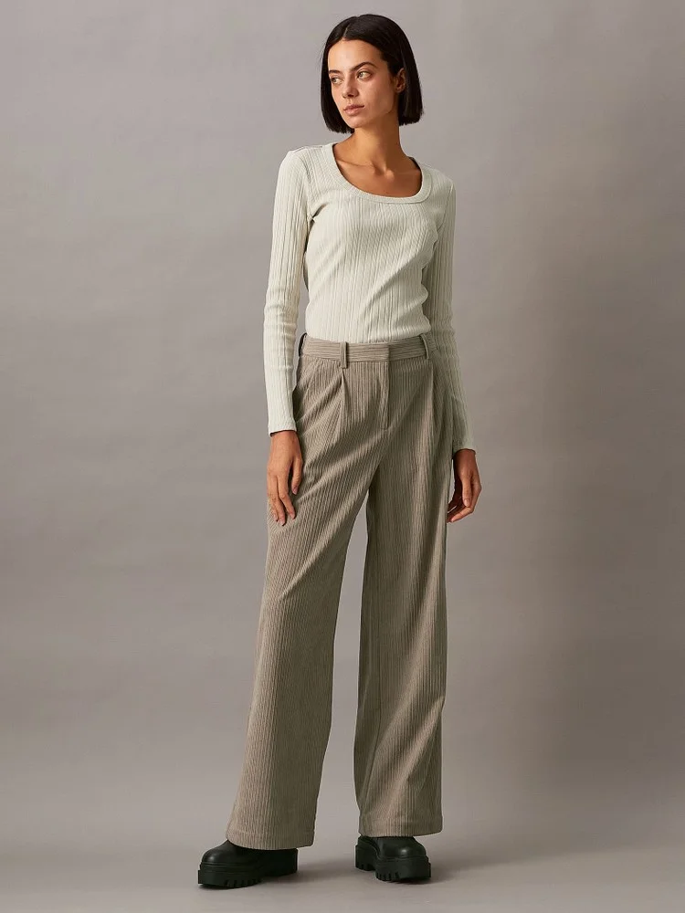 CK JEANS Quần Dài Nữ Chino Fit