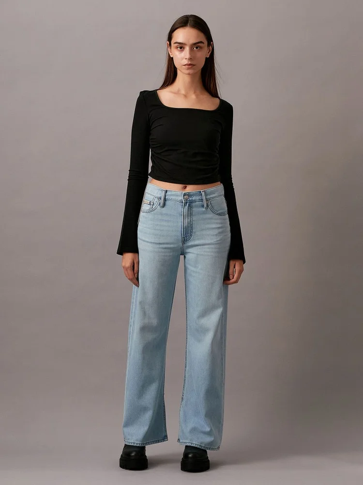 CK JEANS Áo Thun Nữ Baby Fit