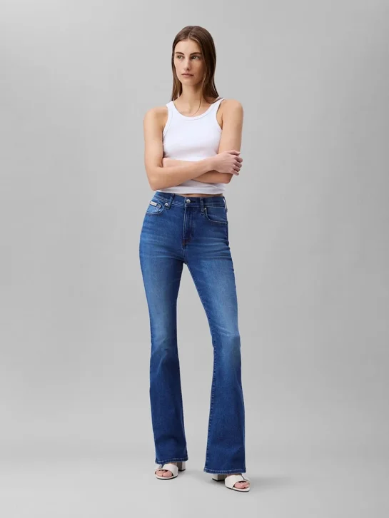 CK JEANS Quần Jeans Nữ Hr Flare Fit