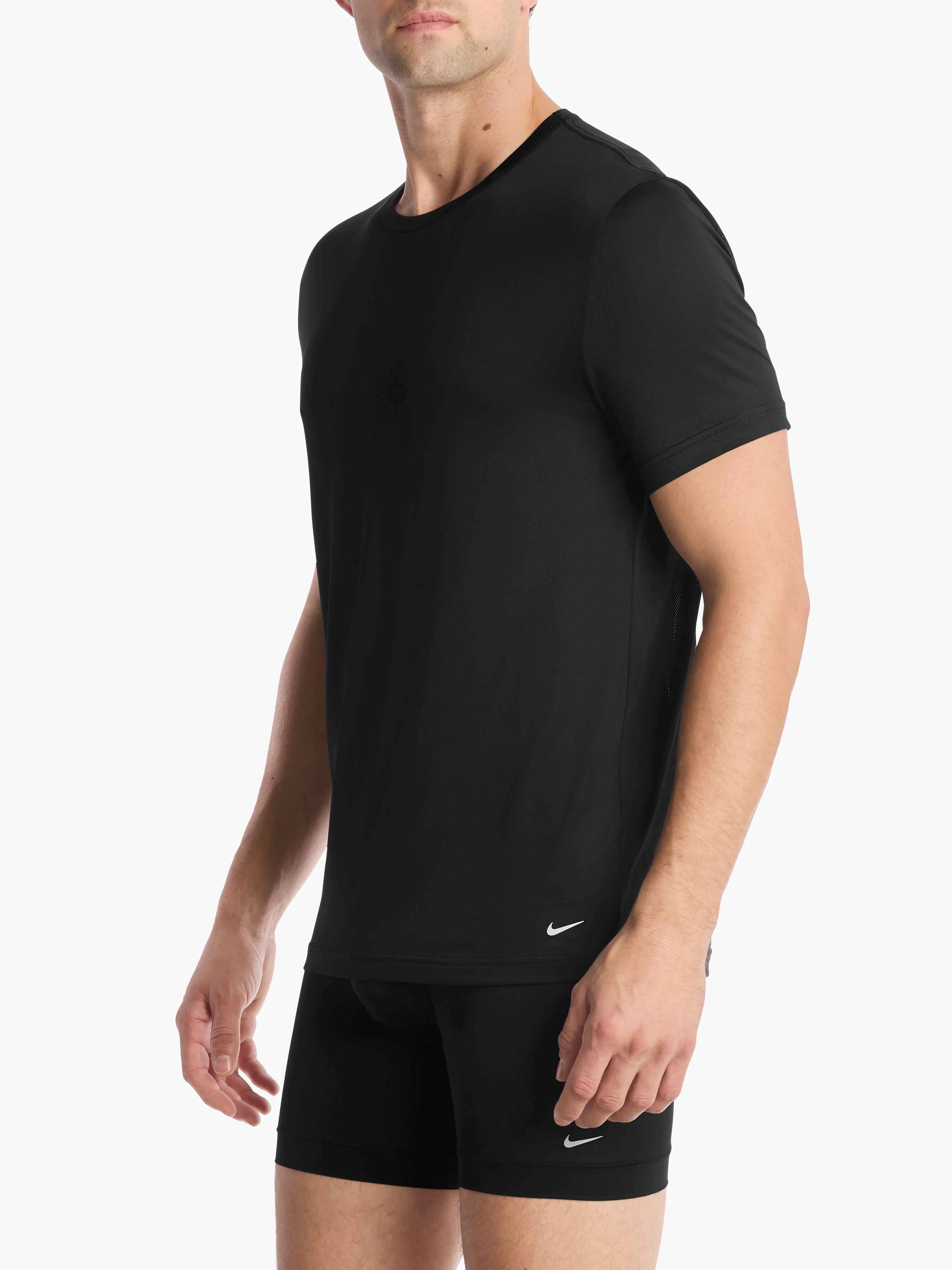 NIKE Set 3 Áo Lót Nam Tay Ngắn
