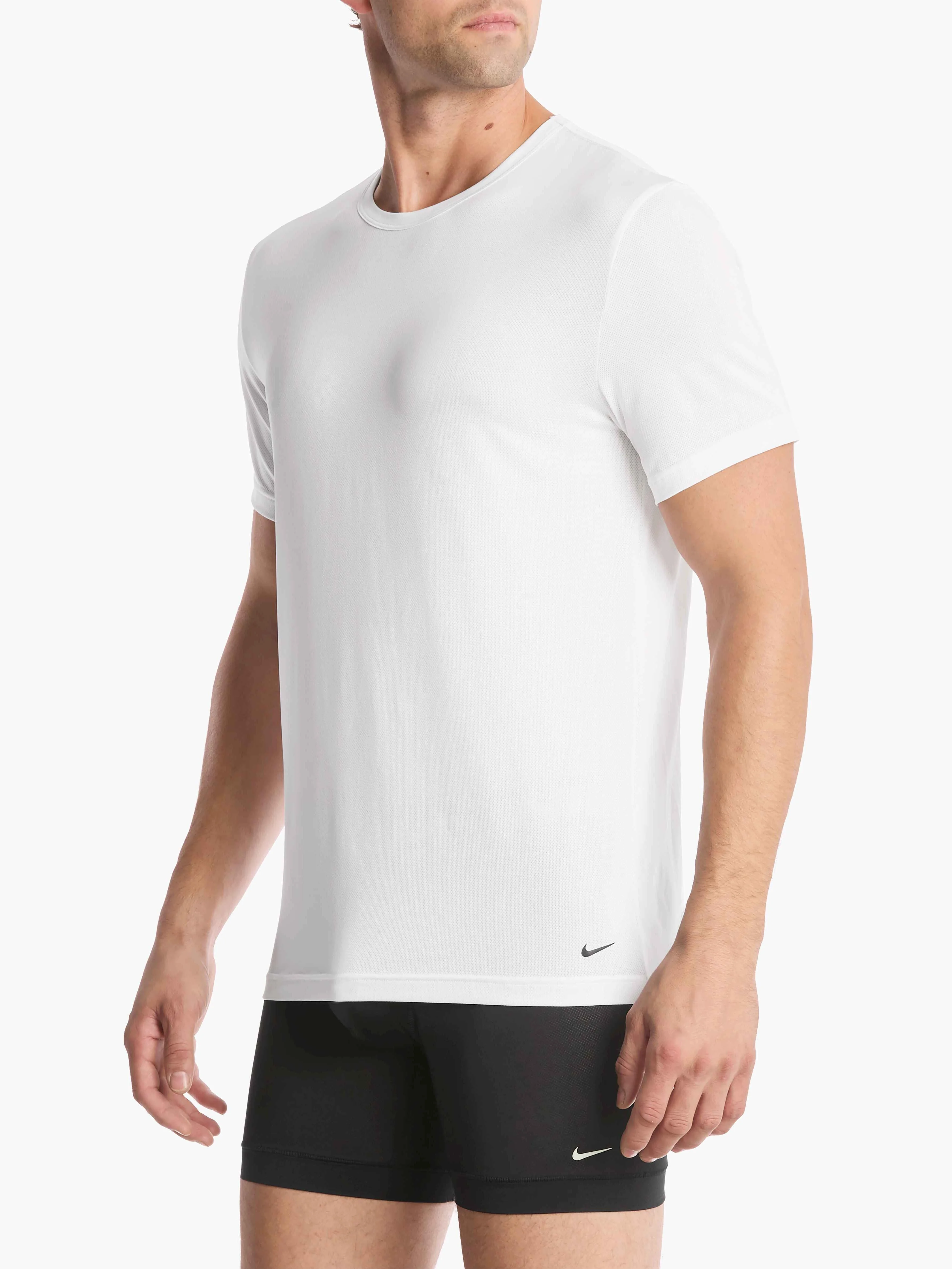 NIKE Set 3 Áo Lót Nam Tay Ngắn