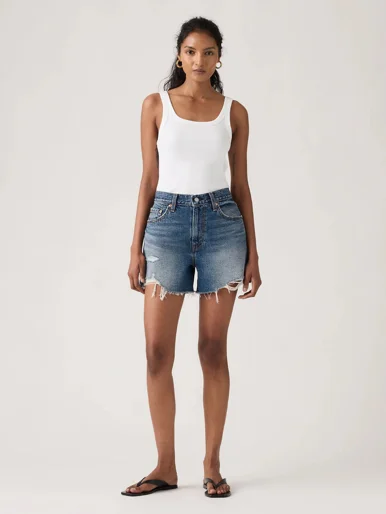 LEVI'S Quần Jeans Nữ Ngắn - Short Length Ribcage Short Zip