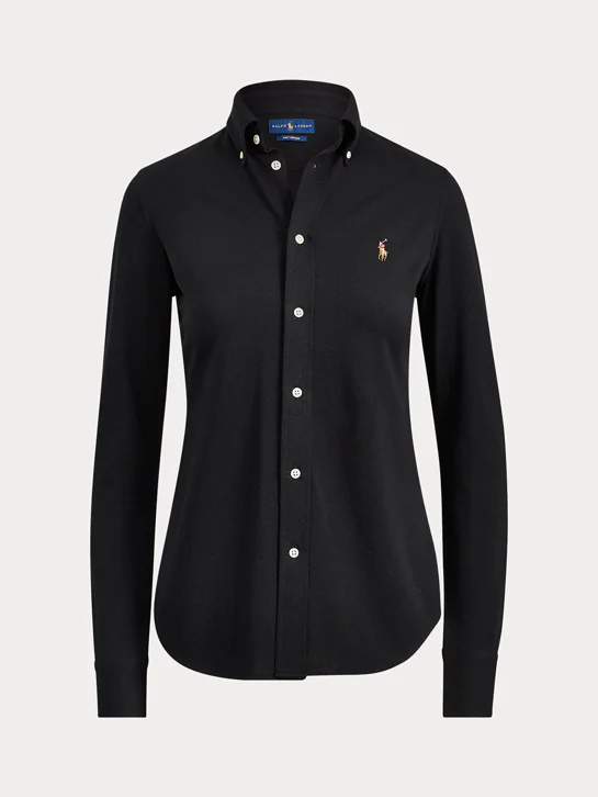 POLO RALPH LAUREN Áo Sơ Mi Nữ Tay Dài Knit Cotton Oxford Shirt