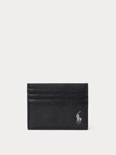 POLO RALPH LAUREN Ví Đựng Thẻ Nam Saffiano Leather Card Case