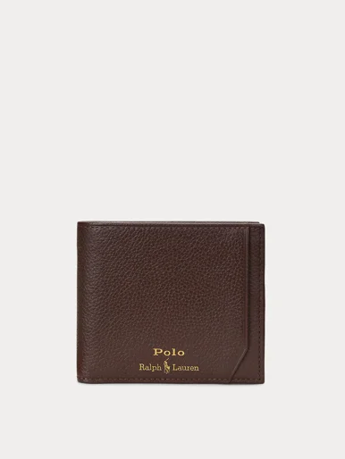 POLO RALPH LAUREN Ví Nam Pebbled Leather Billfold Wallet