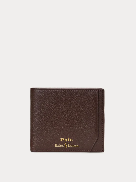 POLO RALPH LAUREN Ví Nam Pebbled Leather Billfold Wallet
