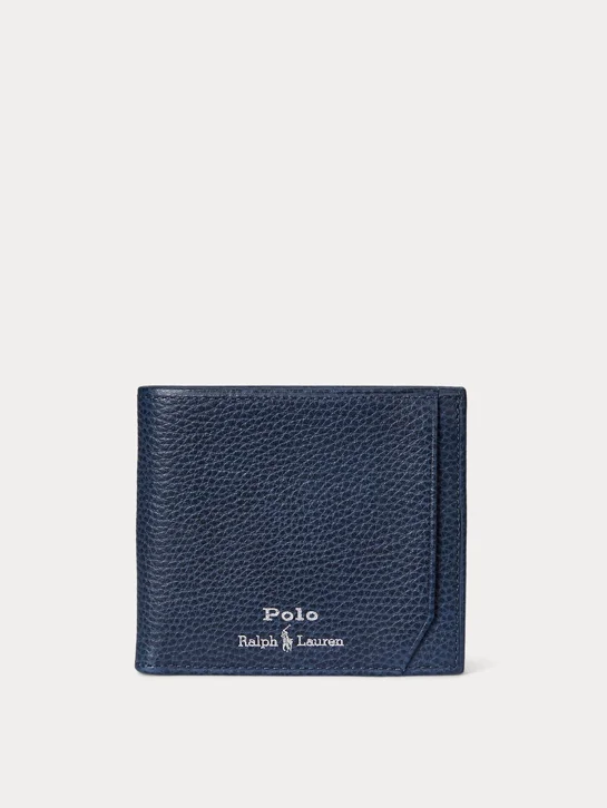 POLO RALPH LAUREN Ví Nam Pebbled Leather Billfold Wallet