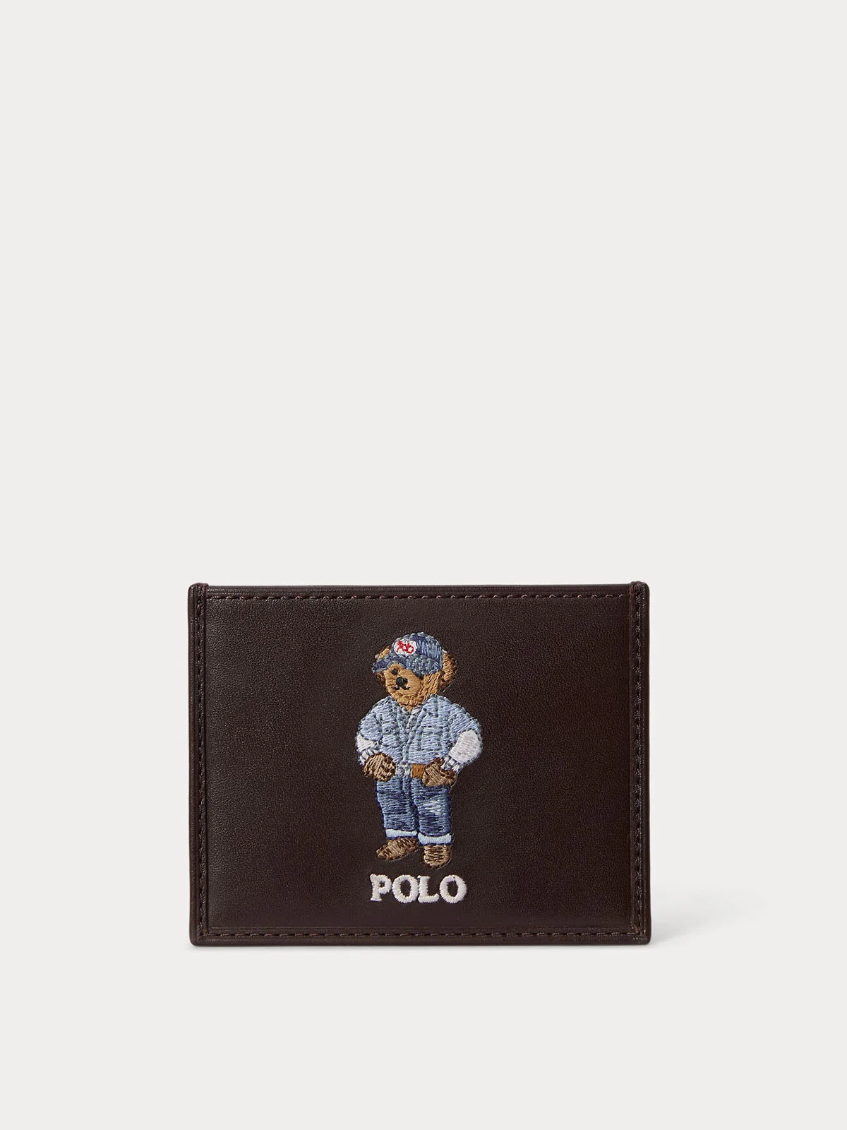 POLO RALPH LAUREN Ví Nam Polo Bear Leather Card Case
