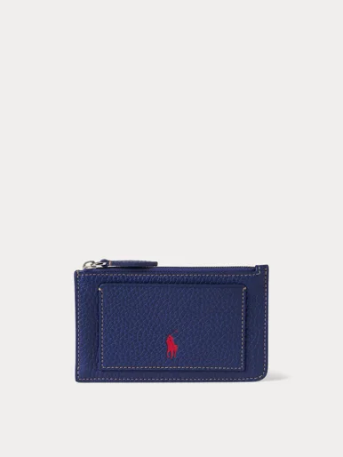 POLO RALPH LAUREN Ví Đựng Thẻ Nữ Polo Play Leather Zip Card Case