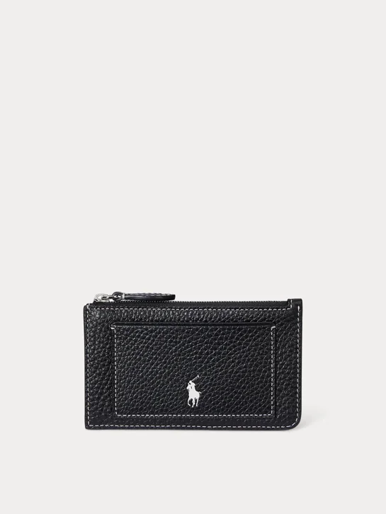 POLO RALPH LAUREN Ví Đựng Thẻ Nữ Polo Play Leather Zip Card Case