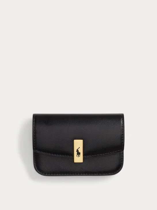 POLO RALPH LAUREN Ví Đựng Thẻ Nữ Polo Id Leather Fold-Over Card Case