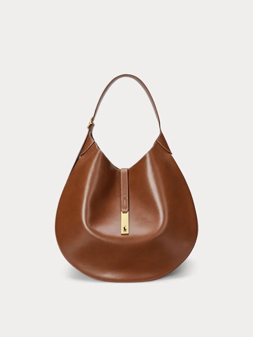 POLO RALPH LAUREN Túi Xách Nữ Polo Id Large Calfskin Shoulder Bag