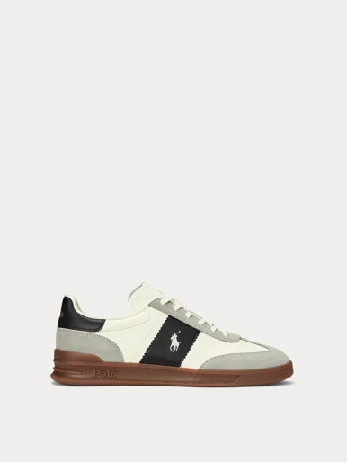 POLO RALPH LAUREN Giày Nam Heritage Aera Leather-Suede Sneaker