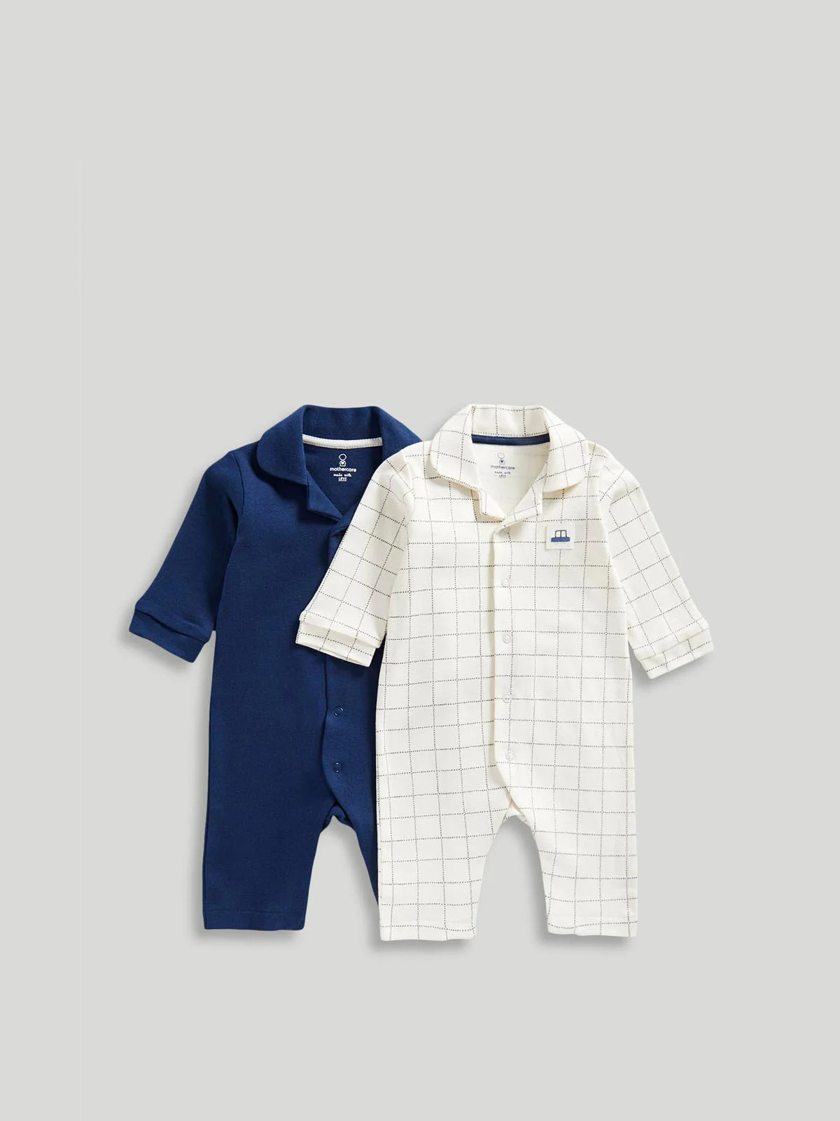 mothercare Bộ 2 áo liền quần bé trai