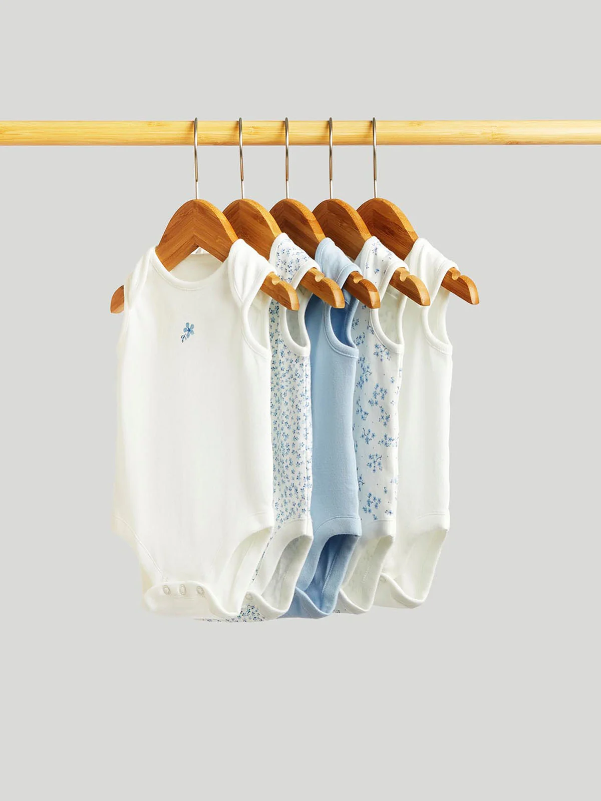 mothercare Bộ 5 áo liền quần bé gái