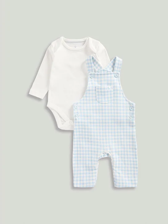 mothercare Bộ 2 - áo liền quần, quần yếm bé trai