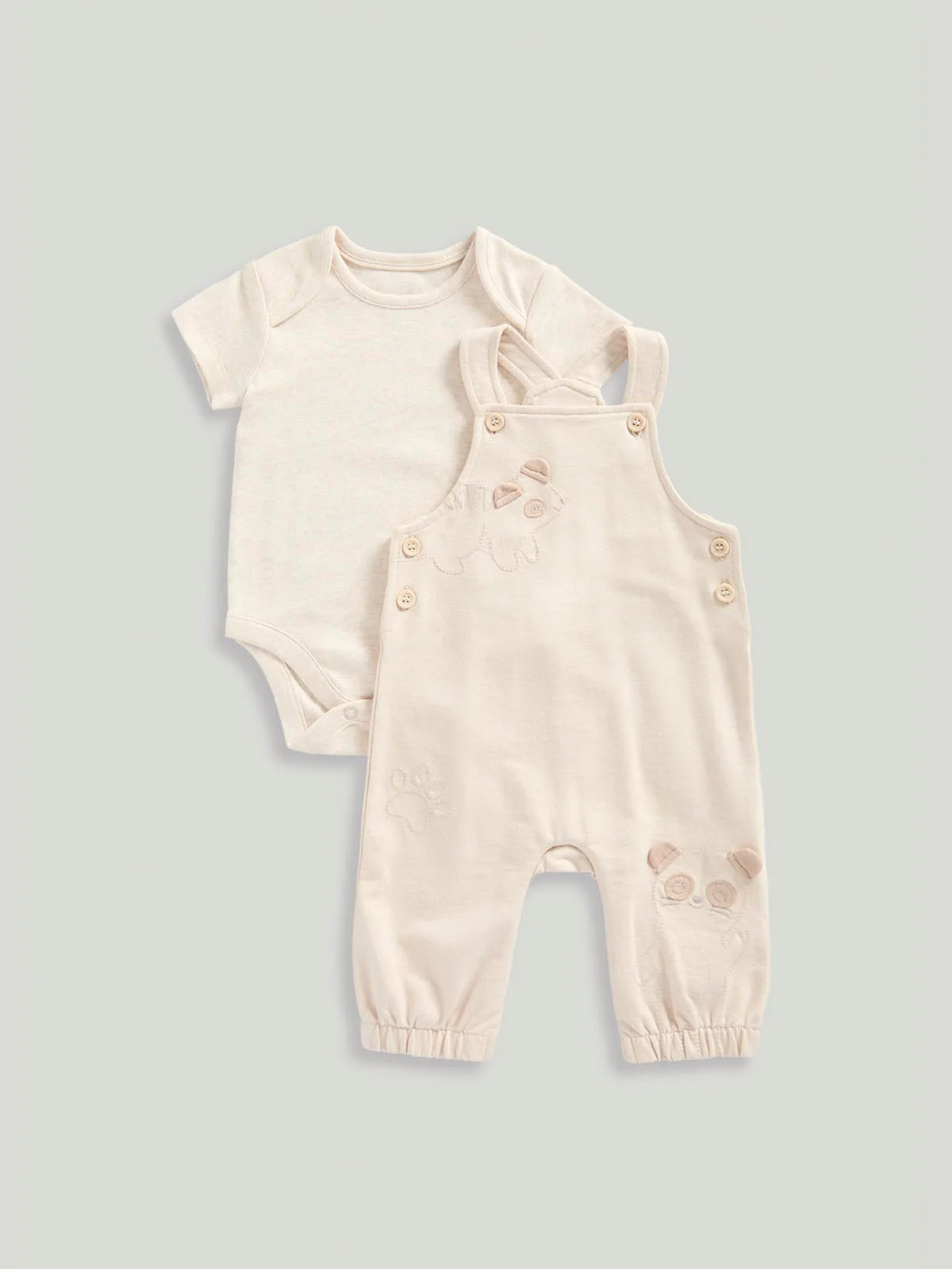 mothercare Bộ 2 - áo liền quần, quần yếm cho bé
