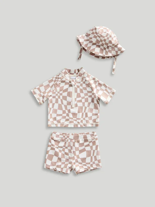 mothercare Bộ 3 - áo, quần, nón bé trai