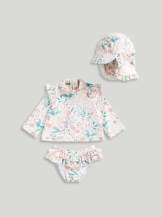 mothercare Bộ 3 - áo, quần, nón bé gái