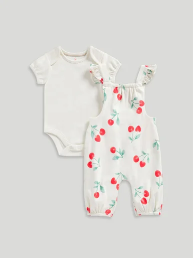 mothercare Bộ 2 áo liền quần bé gái