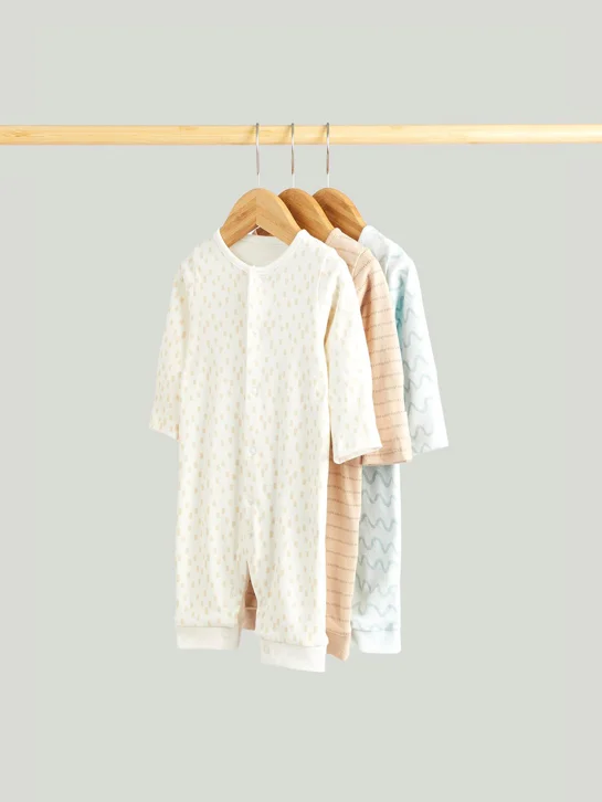 mothercare Bộ 3 áo liền quần bé trai