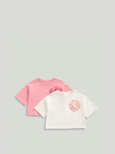 mothercare Bộ 2 áo thun bé gái